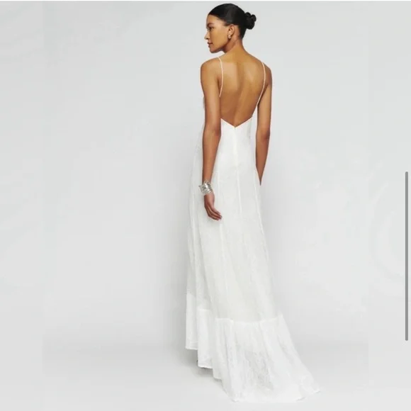 NWT Reformation Shae bridal Dress White Size 2 - Picture 3 of 4